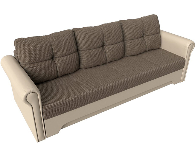 Диван прямой Европа (экокожа с тканью)