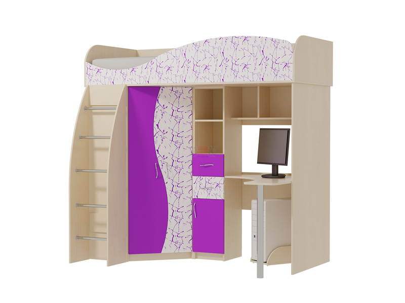 Набор мебели для детской Омега-9(МДФ) Фант, фиолет