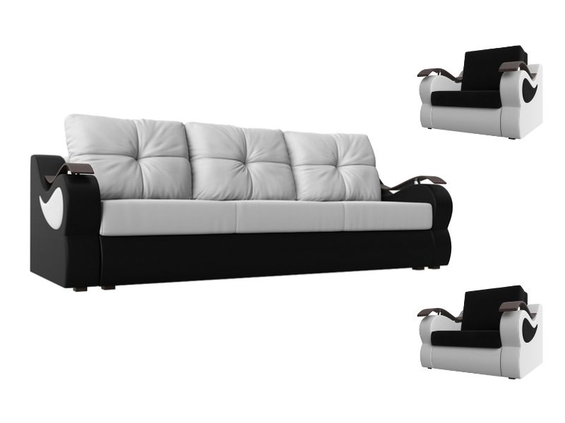 Комплект диван и кресла Меркурий (экокожа)