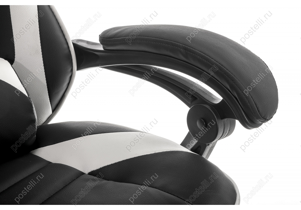 Игровое кресло Stimul черное/белое (Арт. 11515)