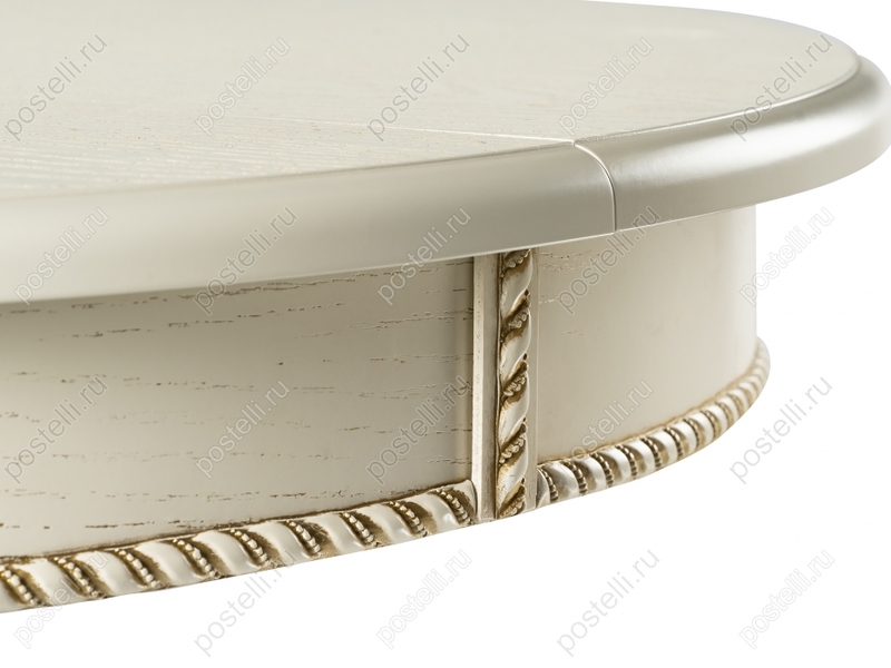 Обеденный стол Павия крем с золотой патиной (Арт. 450817)